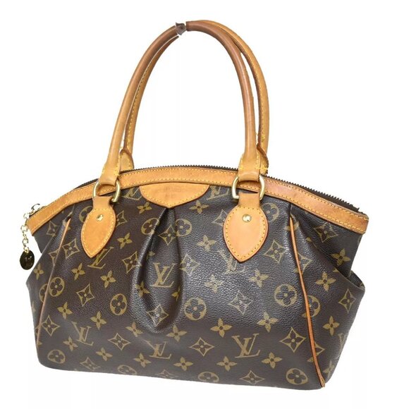LOUIS VUITTON Tivoli PM Hand Bag Monogram Leather Brown France M40143 82FA520 - Picture 1 of 15
